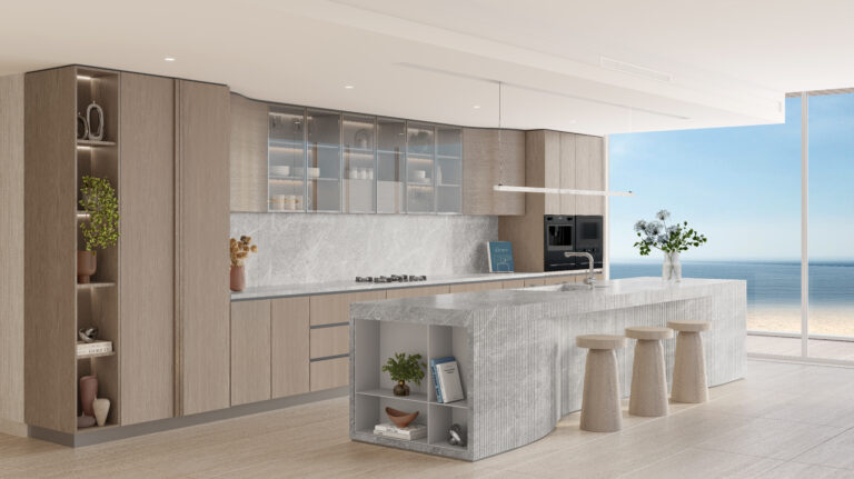 Ellington Cove - penthouse kitchen-closed